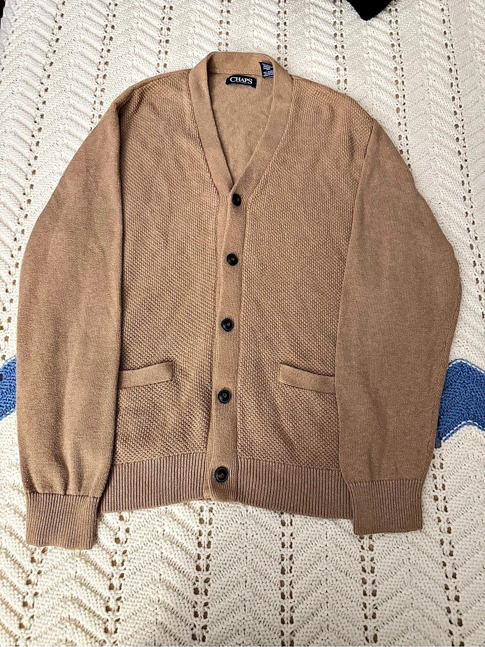 Chaps Cotton Cardigan Size Large